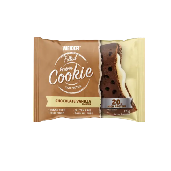 FILLED PROTEIN COOKIE 70GR CHOCOLATE-VAINILLA